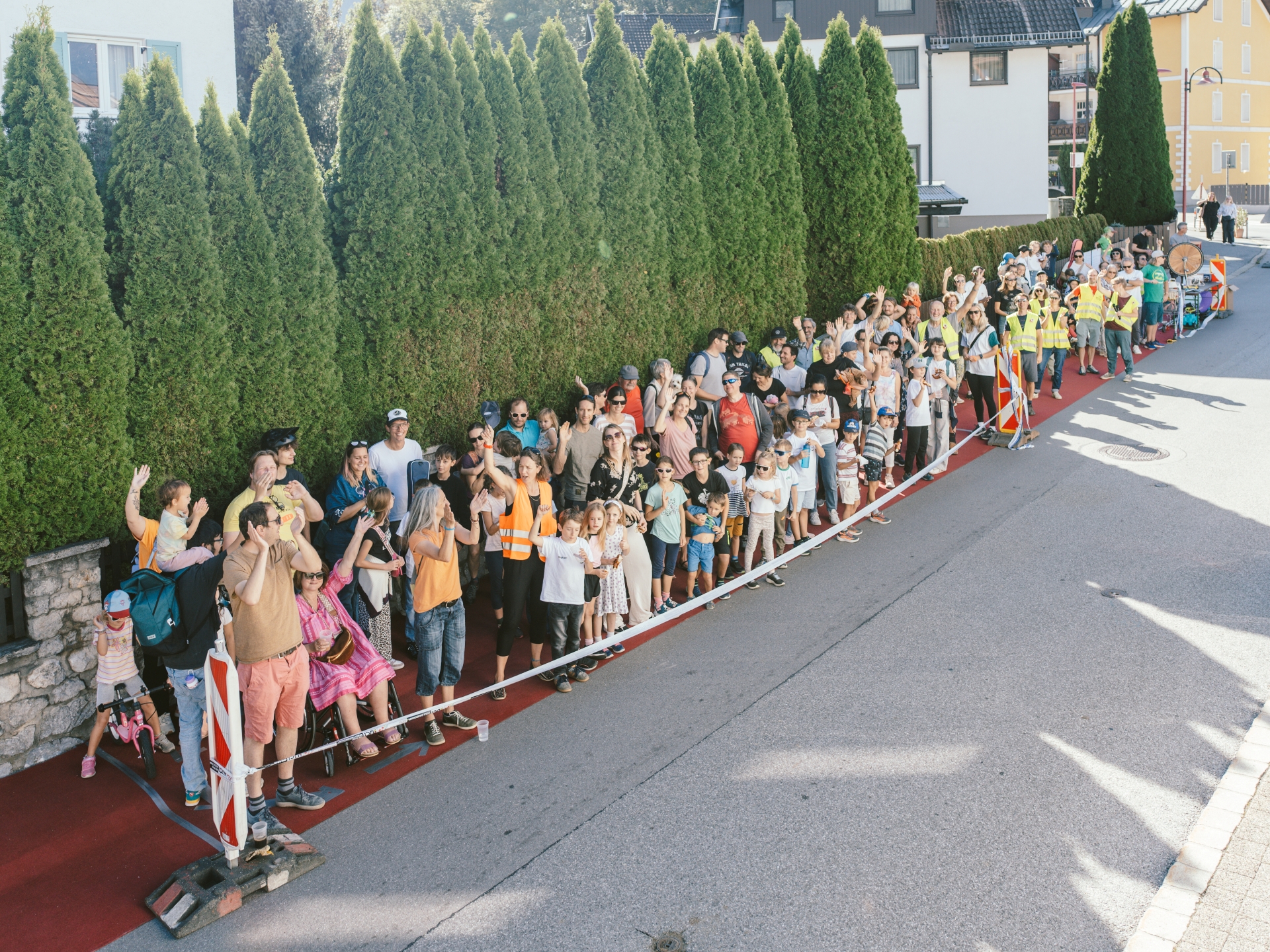 Roter Teppich Gehsteigrekord mit 150 Teilnehmern
