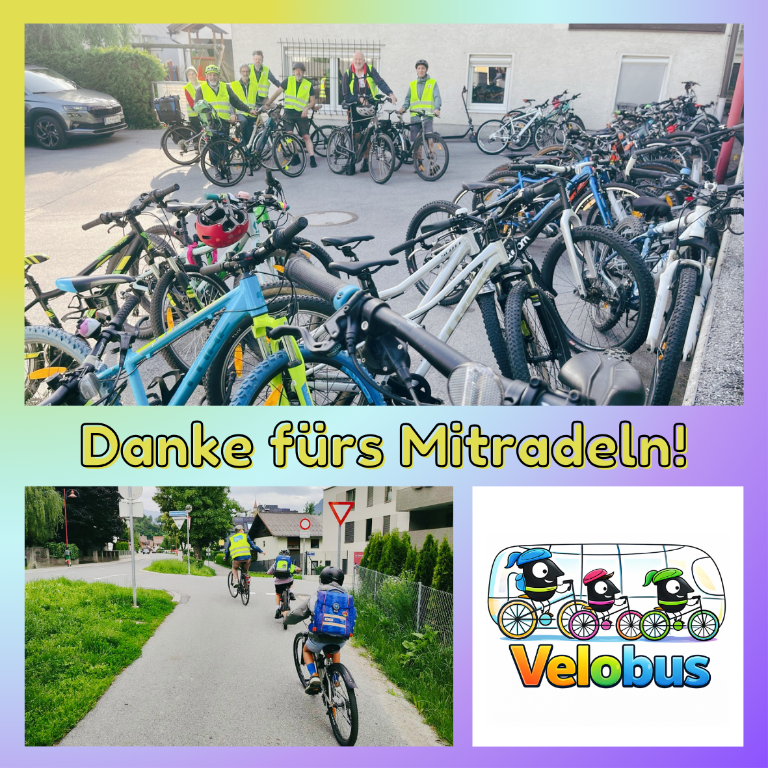 Dankesfoto Velobus 2026 mit Team